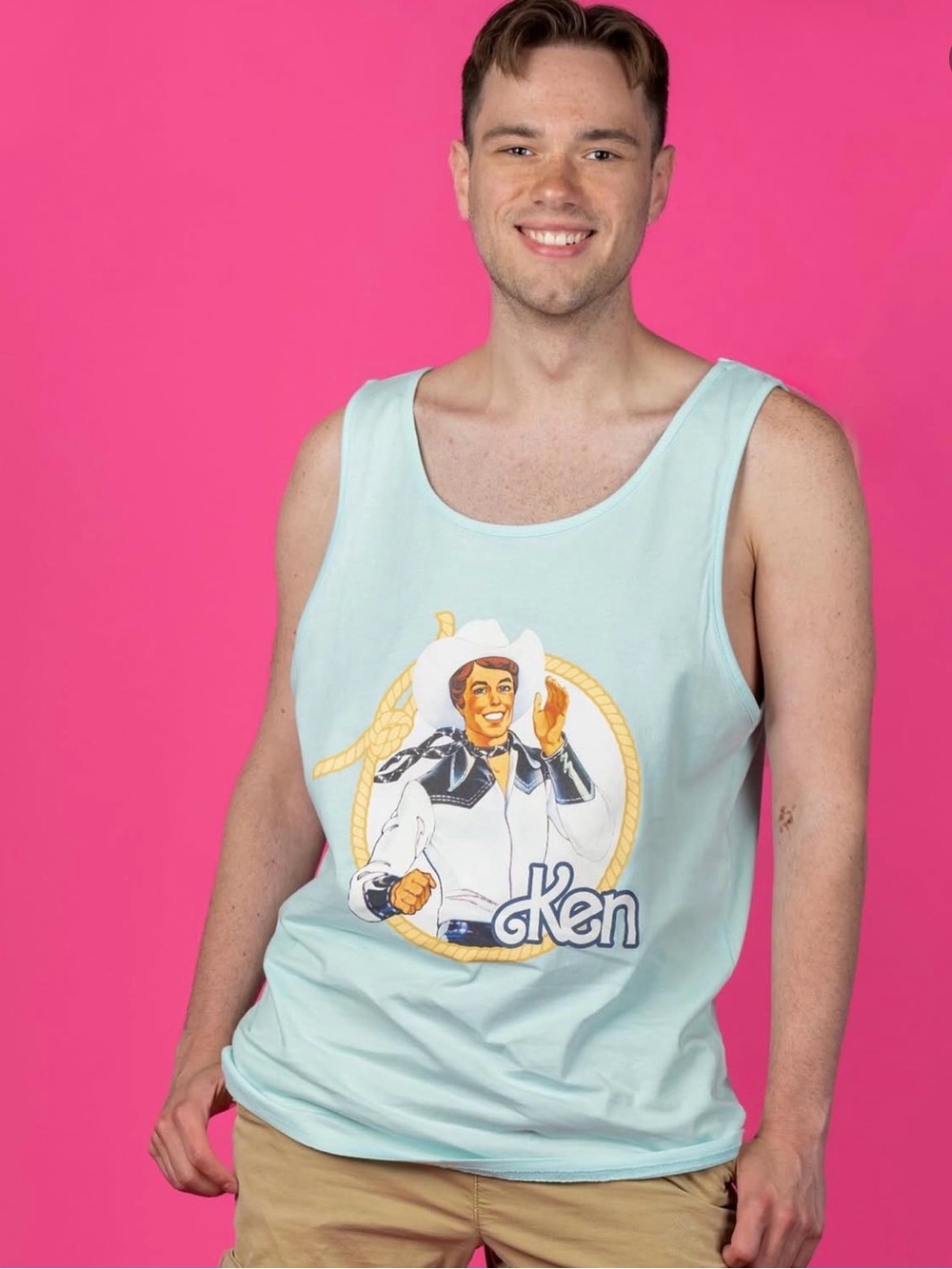 BNWT Ken Graphic Light Blue Men’s Tank Top